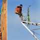 Illustration for article titled Photographing Mountain Climbers Takes Balls—And Ladders—Of Steel